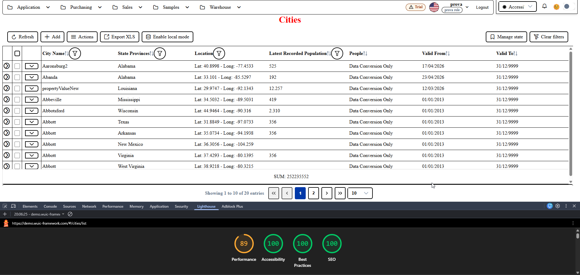 accessibilita / list-grid in alto contrasto + Lighthouse Accessibility 100