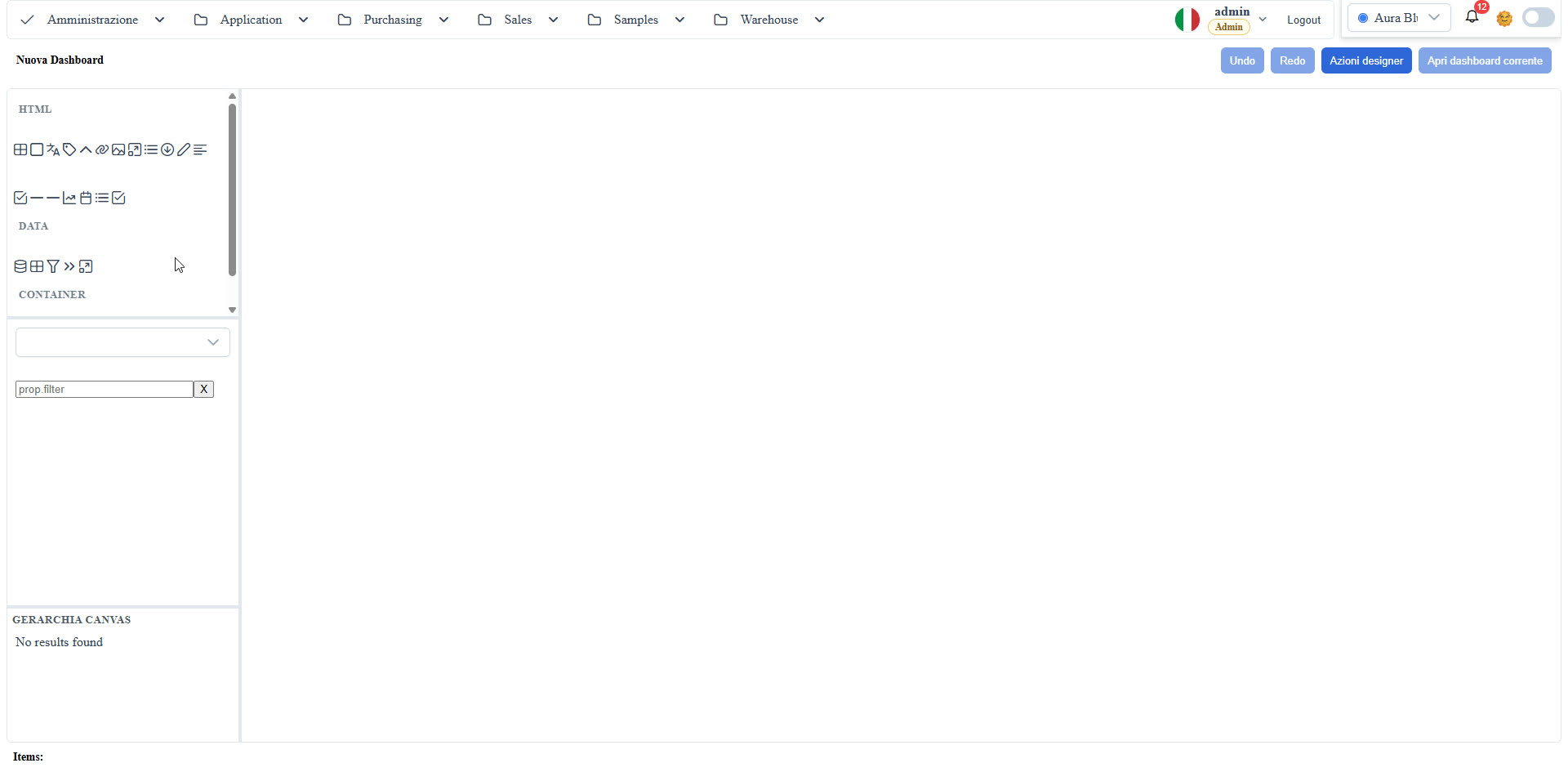 Designer - editor CSS integrato