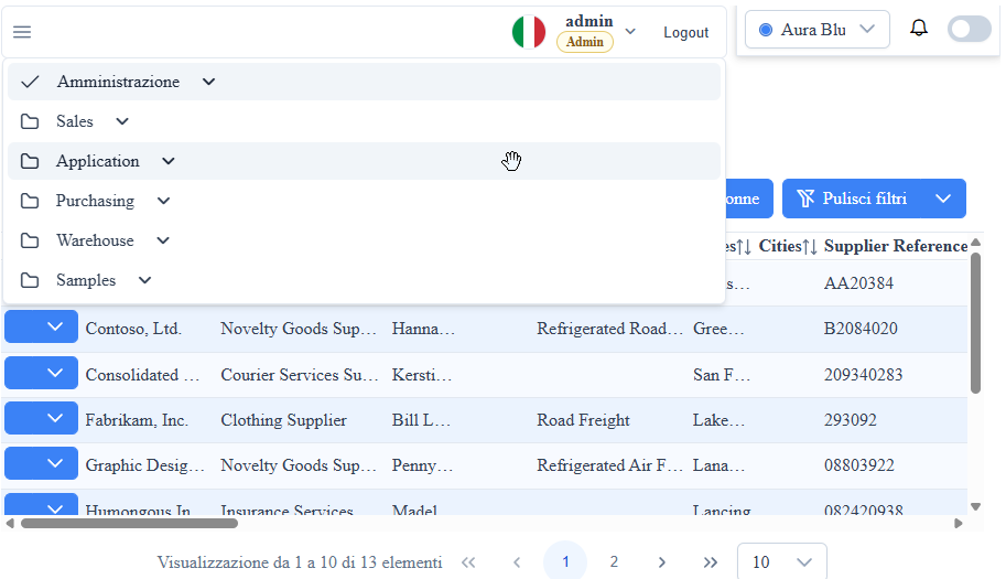 menu-applicativo / menu mobile