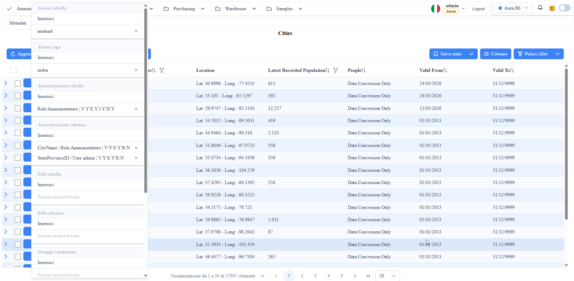 metadata-integration / metadata context editor detail