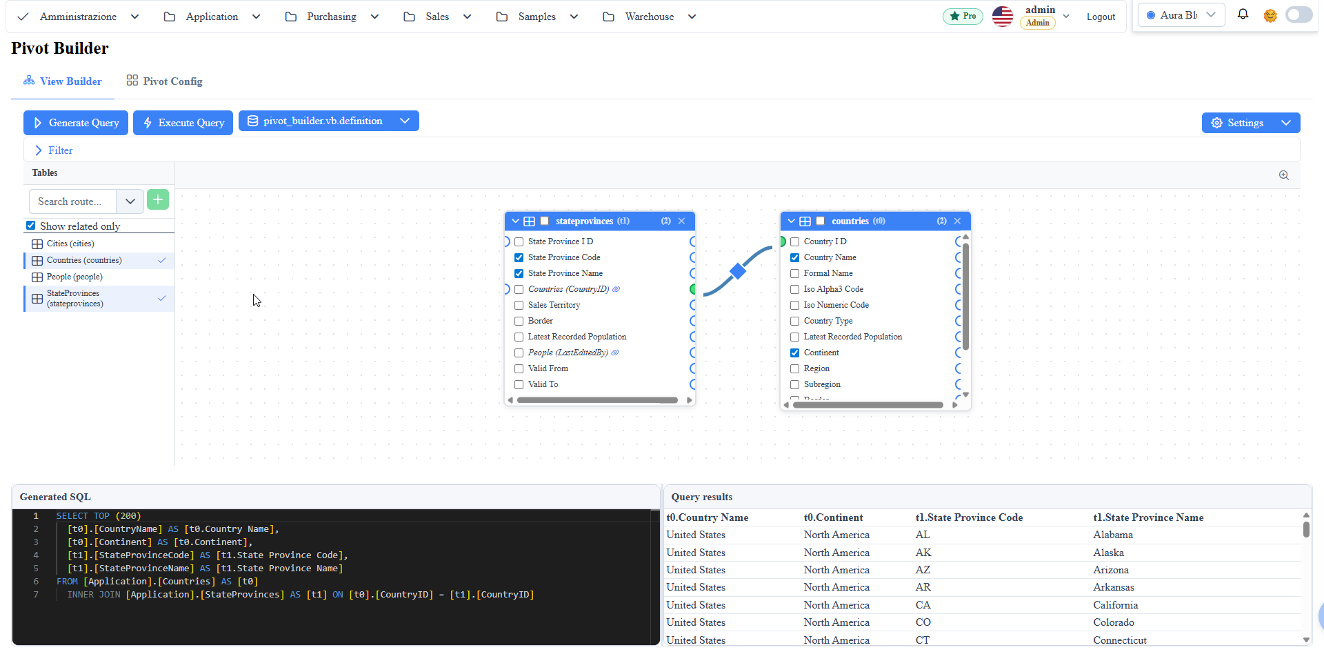 pivot-builder / materialized table dialog